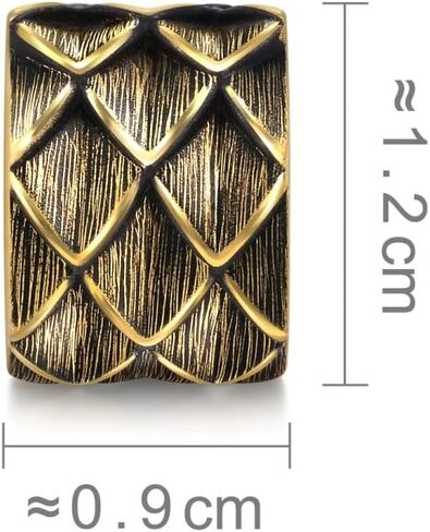 Sang Sang Sang 999 24K Gold Noir XL Charm Gold Dragon Scale Scarm Pracelet للنساء والرجال والجنسين 94750C in Saudi Arabia