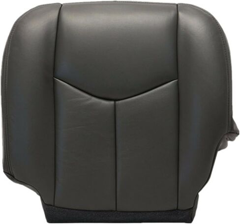 GXARTS Driver and Passenger Side Bottom and Top Lean Back Replacement Leather Seat Covers (NO Armrest) Dark Gray #692 Compatible with Chevy Avalanche Silverado GMC Sierra 2003 2004 2005 2006 in Saudi Arabia
