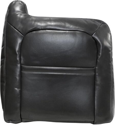 GXARTS Driver and Passenger Side Bottom and Top Lean Back Replacement Leather Seat Covers (NO Armrest) Dark Gray #692 Compatible with Chevy Avalanche Silverado GMC Sierra 2003 2004 2005 2006 in Saudi Arabia