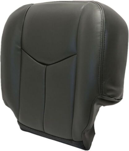 GXARTS Driver and Passenger Side Bottom and Top Lean Back Replacement Leather Seat Covers (NO Armrest) Dark Gray #692 Compatible with Chevy Avalanche Silverado GMC Sierra 2003 2004 2005 2006 in Saudi Arabia