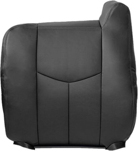 GXARTS Driver and Passenger Side Bottom and Top Lean Back Replacement Leather Seat Covers (NO Armrest) Dark Gray #692 Compatible with Chevy Avalanche Silverado GMC Sierra 2003 2004 2005 2006 in Saudi Arabia