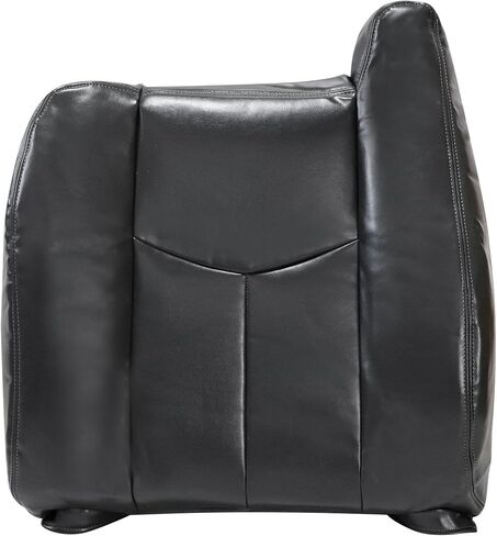 GXARTS Driver and Passenger Side Bottom and Top Lean Back Replacement Leather Seat Covers (NO Armrest) Dark Gray #692 Compatible with Chevy Avalanche Silverado GMC Sierra 2003 2004 2005 2006 in Saudi Arabia