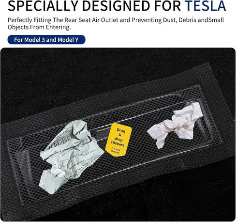 غطاء تنفيس الهواء المتخلف عن طراز Tesla Model 3 ، غطاء تنفيس لنموذج Tesla Y ، Grilles Protector Protection Air Air Air Air Air Air Flow Conference in Saudi Arabia