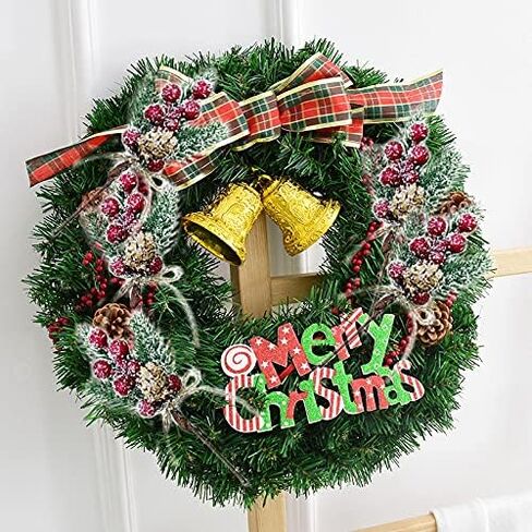 Christmas Berry Stems Artificial Pine Cones, 8Pcs Christmas Picks Spray Evergreen Artificial Pine Branches White Holly Spray Winter Holiday Floral Picks Wreath Picks for Xmas Tree Wreath Decor in Kuwait