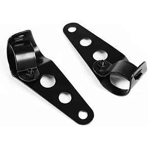 XMT-Moto Chrome Headlight Mount Bracket Fork Ear Motorcycle Bobber Cafe Racer 28/31/34mm in Saudi Arabia