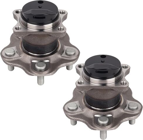 AutoRound 512530 مجموعة المحامل الخلفية محور مجموعة متوافقة مع Nissan Sentra 2013 2014 2015 2017 2017 2018 ، 5 lugs w/abs [حزمة 2] in Saudi Arabia