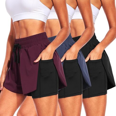 CADMUS 2 in 1 Running Athletic Shorts for Women with Two Side Pockets in Saudi Arabia