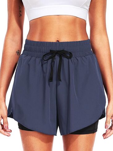 CADMUS 2 in 1 Running Athletic Shorts for Women with Two Side Pockets in Saudi Arabia