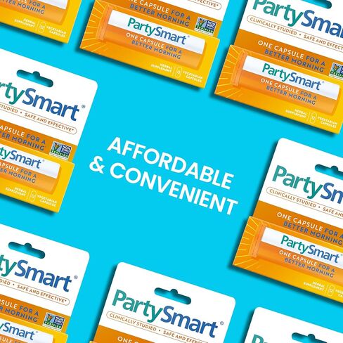 Himalaya PartySmart, One Capsule for a Better Morning, Plant-Based Liver Support for a Better Morning After Drinking, Clinically Studied, Non-GMO Project Verified, 28 Capsule Larger Size in Kuwait