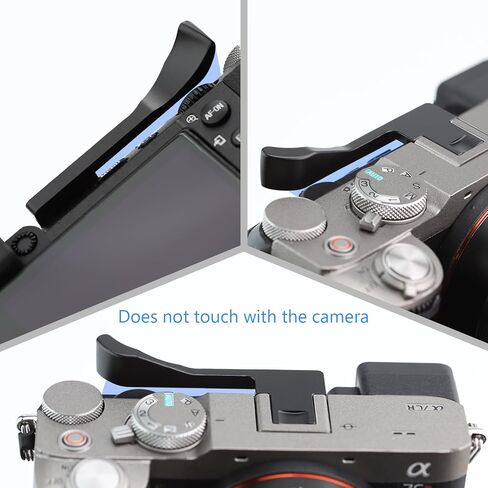 إبهام معدني من Haoge لهاتف Sony α7CII، α7CR Alpha 7CII، ILCE-7CII، A7CR ملحقات الكاميرا الرقمية أسود THB-A7CII-B مقبض يد لمسند الحذاء الساخن in Saudi Arabia