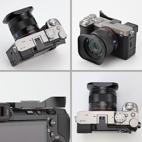 إبهام معدني من Haoge لهاتف Sony α7CII، α7CR Alpha 7CII، ILCE-7CII، A7CR ملحقات الكاميرا الرقمية أسود THB-A7CII-B مقبض يد لمسند الحذاء الساخن in Saudi Arabia