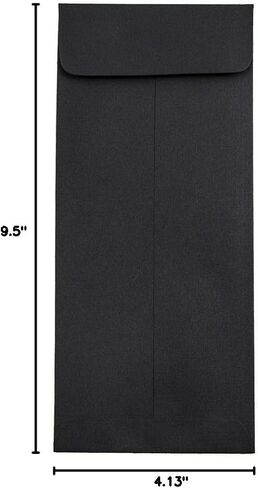 JAM PAPER #14 Policy Business Premium Recycled Envelopes - 5 x 11 1/2 - Black Linen - 50/Pack in Kuwait