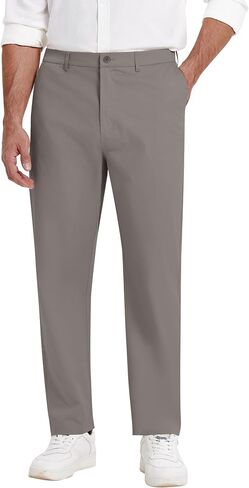 COOFANDY Men Casual Cotton Pants Classic Fit Stretch Chino Pant Flat Front Wrinkle-Free Pants in Saudi Arabia