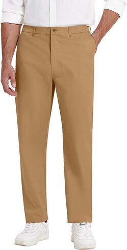 COOFANDY Men Casual Cotton Pants Classic Fit Stretch Chino Pant Flat Front Wrinkle-Free Pants in Saudi Arabia