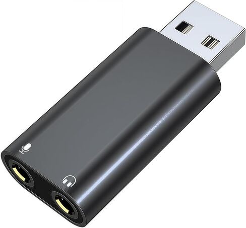 Pastall USB C to 3.5mm Audio Adapter, Typec to Aux Adapter,Typec Sound Card,Usbc to Headphone Jack Adapter for PS4/PS5/Headphone/Mac/Linux/Laptop/Desktops/Docking Station in Kuwait