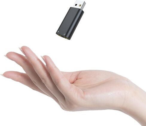 Pastall USB C to 3.5mm Audio Adapter, Typec to Aux Adapter,Typec Sound Card,Usbc to Headphone Jack Adapter for PS4/PS5/Headphone/Mac/Linux/Laptop/Desktops/Docking Station in Kuwait