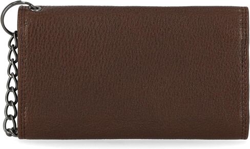 Harley -Davidson Men's Genuine Leather Imance B & S Eagle Trucker Wallet - Brown in Saudi Arabia