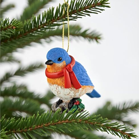 Goldfinch Hanging Christmas Tree Ornament Figurine Collectible - Bird Lover Gifts - Bird Watcher Gifts, Goldfinch Gift, Christmas Decoration in Kuwait