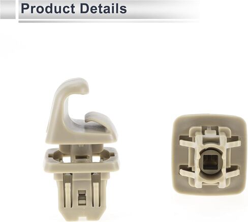 مقطع حامل Sun Visor to Toyota Camry Highlander Corolla Prius RAV4 Solara Matrix Sun Visor Retainer Clip Hook No.74348-06030 Plastic 1 PC Beige in Saudi Arabia