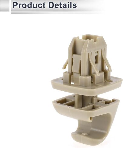 مقطع حامل Sun Visor to Toyota Camry Highlander Corolla Prius RAV4 Solara Matrix Sun Visor Retainer Clip Hook No.74348-06030 Plastic 1 PC Beige in Saudi Arabia