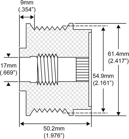 Total Power Parts 207-52012 Pulley Compatible with/Replacement For 27415-0W040, 27415-0W040A, 27415-0W040-A, 27415-0W040B, 27415-0W040-B, 27415-0W040-C, Zen S.A. 6002, ZM Solenoids ZM95.005.02 in Kuwait