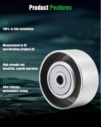 Scitoo Idler Pulley Assembly متوافقة مع عام 2007 لـ Lexus ES350،2005 2006 لـ Lexus GS3002007-2011 لـ LEXUS GS350،2006-2012 لـ LEXUS IS250 1660431020 166040P011 419651 89158 36173 49127 in Saudi Arabia