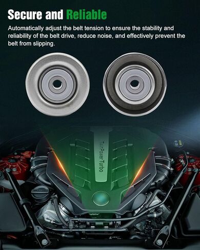 Scitoo Idler Pulley Assembly متوافقة مع عام 2007 لـ Lexus ES350،2005 2006 لـ Lexus GS3002007-2011 لـ LEXUS GS350،2006-2012 لـ LEXUS IS250 1660431020 166040P011 419651 89158 36173 49127 in Saudi Arabia