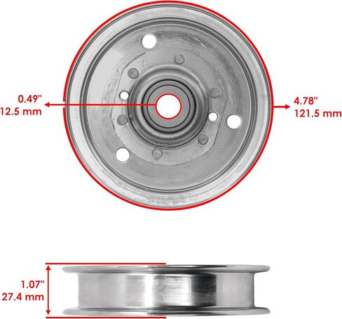 بكرة Deck Caltric متوافقة مع Bad Boy MZ/MZ MZ MAGNUM 42in 48in 2010-2023/Rambler 42in 2023/033-6001-00 30224 280-850 in Saudi Arabia
