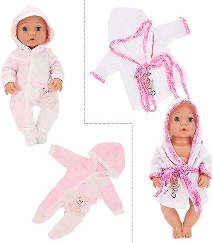 Miunana 13-16 بوصة دمية طفل ملابس الغابة استكشاف الدعاوى 3pcs مع القمة والسرطان والقبعة لمدة 15 بوصة فتاة دمية لمدة 3 سنوات دمية الطفل بذلة بذلة in Kuwait