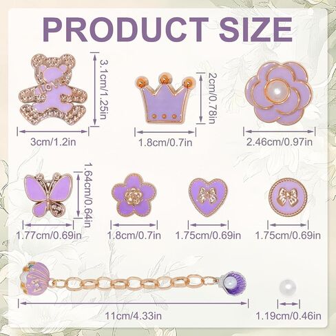 20 PCS سحر أحذية بلينغ ، سحر أحذية لؤلؤة زهرة ، سلاسل أحذية الراين المتلألئة ، سحر ديكور حذاء DIY لصالح الحفلات عيد ميلاد in Saudi Arabia