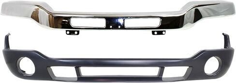 طقم المصد المرآب Pro لـ GMC Sierra 1500 2500 3500 2003-2006 Front Chrome Steel استبدال # 15098990 GM1002418 12335963 88979837 GM1000684 in Saudi Arabia