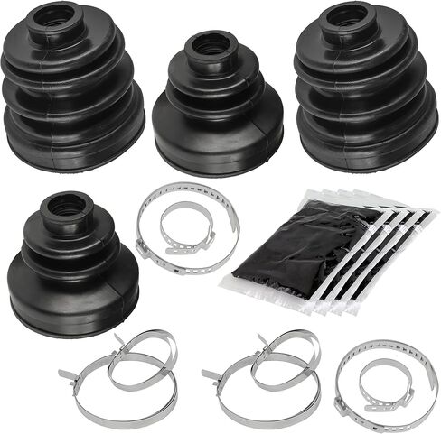 Caltric 2 Rear Axle Inner Outer CV Boot Kit Compatible with Kawasaki Teryx 750 KRF750 4X4 2008 2009 2010 2011 in Saudi Arabia