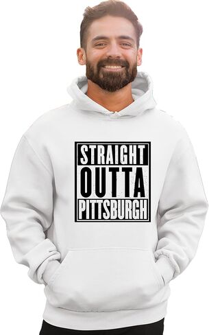 Go All Out Straight Outta Pittsburgh Mens Women Sweatshirt Hoodie in Saudi Arabia