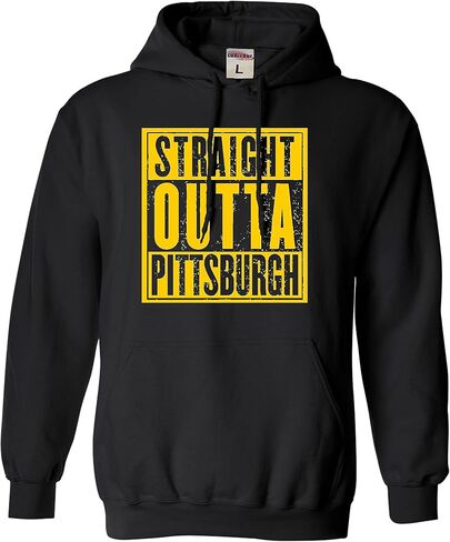 Go All Out Straight Outta Pittsburgh Mens Women Sweatshirt Hoodie in Saudi Arabia