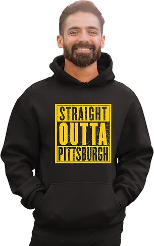 Go All Out Straight Outta Pittsburgh Mens Women Sweatshirt Hoodie in Saudi Arabia