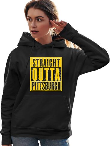 Go All Out Straight Outta Pittsburgh Mens Women Sweatshirt Hoodie in Saudi Arabia