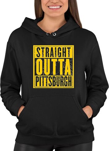 Go All Out Straight Outta Pittsburgh Mens Women Sweatshirt Hoodie in Saudi Arabia