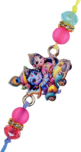 Rakhi for Brother Bhai Bhaiya Bhatija Raksha Bandhan Gift Rakhi Thread Single Rakhi with Roli Chawal Gift Pack in Saudi Arabia
