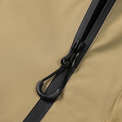 Men's Solid Zip Up Drawstring Pocket Hooded Jacket,Regular Fit Casual Long Sleeve Outerwear in Saudi Arabia