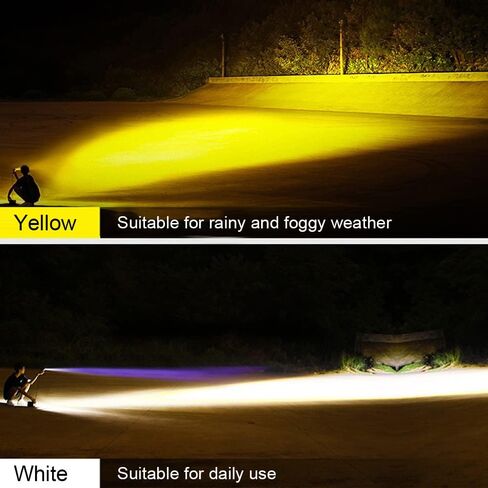 WANKANCE TOWERANCE MOTIONCELE SPOTCILIARY SPOTLIGHT FOG LIGHT ، 32W WHITE 4 MODE 4 MODE SUPER BRIGHT LED ضوء قيادة مع التبديل ، 6500K 9V-85V (أحمر) (أحمر) in Saudi Arabia