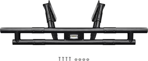 Sautvs المصد الخلفي مع ضوء LED ل Honda Pioneer 520 2021-2025 ، واقي واقي الفرشاة الخلفية من الفولاذ الأسود مع ضوء لهجة LED ل Honda Pioneer 520 الملحقات in Saudi Arabia