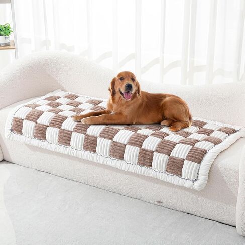 Pet Couch Cover Plaid Dog Bed Mat Furniture Anti Slip Bottom Couch Cover for Dogs Washable Dog Couch Protector Friendly Sofa Covers for Dogs 59 * 28 Inch in Saudi Arabia
