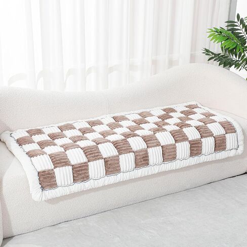 Pet Couch Cover Plaid Dog Bed Mat Furniture Anti Slip Bottom Couch Cover for Dogs Washable Dog Couch Protector Friendly Sofa Covers for Dogs 59 * 28 Inch in Saudi Arabia