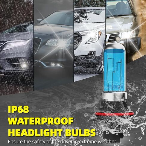 Headlight Bulbs Fit For Dodge Ram 1994-2007, 9007 High Low Dual Beam Combo, Super Bright 5500K White Light High Performance Halogen Light Bulbs, 2PCS in Saudi Arabia