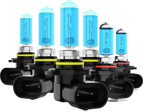Headlight Bulbs Fit For Dodge Ram 1994-2007, 9007 High Low Dual Beam Combo, Super Bright 5500K White Light High Performance Halogen Light Bulbs, 2PCS in Saudi Arabia