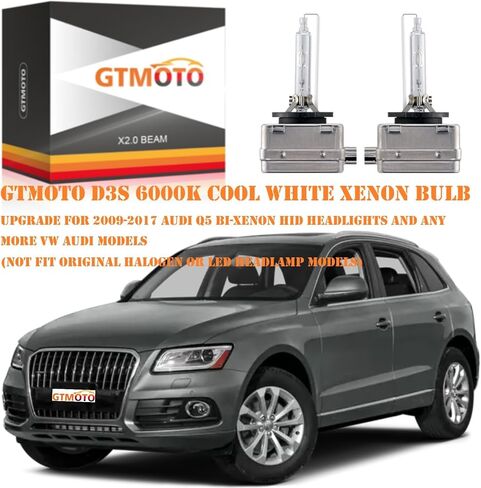 لعام 2010 2011 2012 2013 2014 2015 المصابيح الأمامية Audi Q7 Hid Hid D3S Xenon Bulb ، Q5 S4 S5 A3 A4 A5 A6 A7 Bi-Xenon ، 6000K White OEM 35W D3SC1 Light ، حزمة 2 in Kuwait
