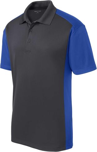 Sport-Tek للجنسين Colorblock Micropique Sport-Wick Polo | قميص قصير الأكمام للرجال والنساء in Kuwait