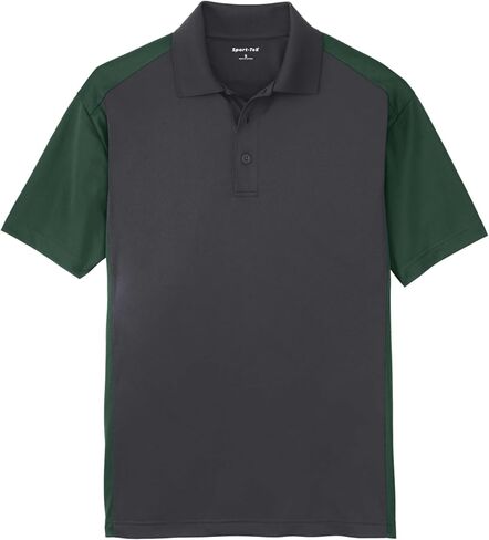 Sport-Tek للجنسين Colorblock Micropique Sport-Wick Polo | قميص قصير الأكمام للرجال والنساء in Saudi Arabia