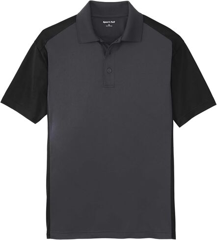 Sport-Tek للجنسين Colorblock Micropique Sport-Wick Polo | قميص قصير الأكمام للرجال والنساء in Kuwait