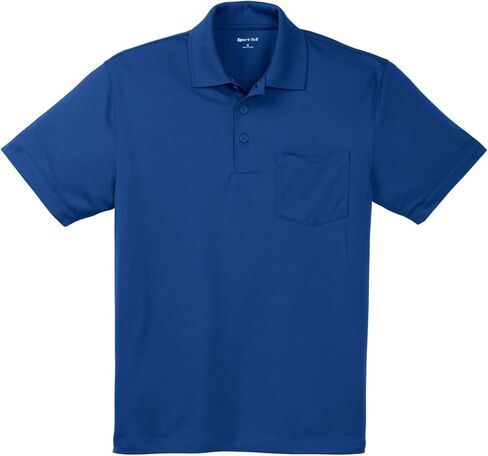 Sport-Tek Micropique Sport-Wick Pocket Polo. ST651 True Royal in Saudi Arabia